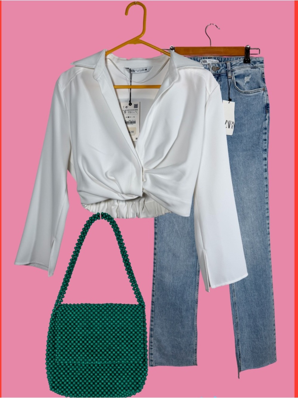 Zara Sz Small Pleated White Cropped Blouse NWT Shirt Women’s